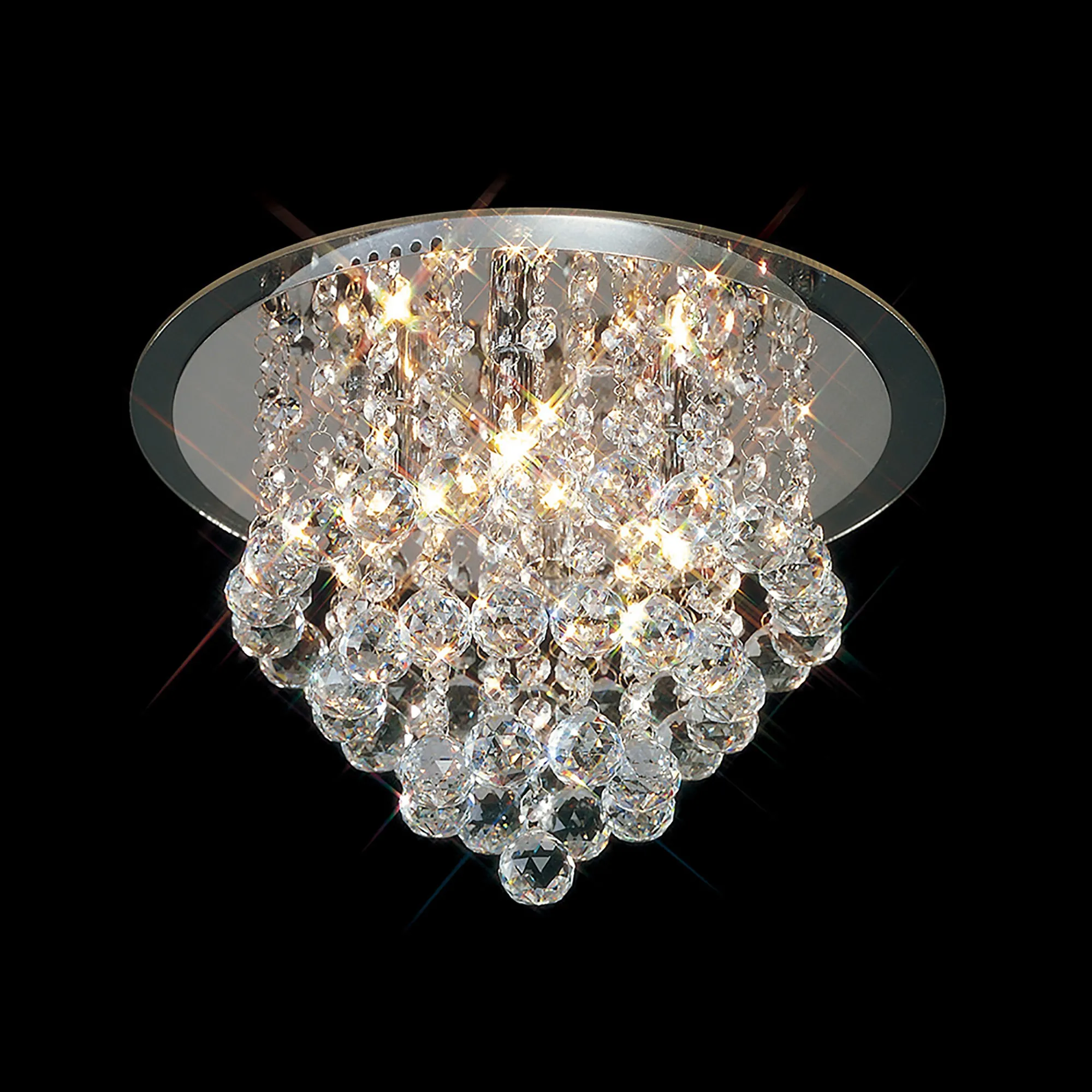 IL30008  Atla Crystal Ceiling Flush 4 Light